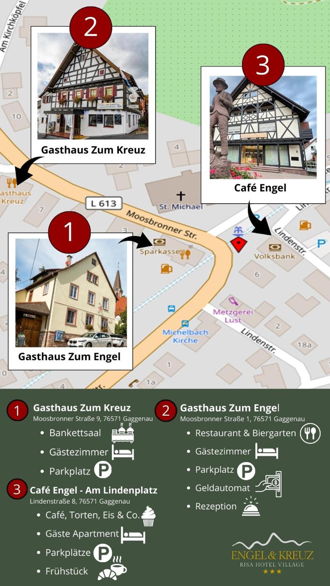 Landhotel Engel & Kreuz 加格瑙 外观 照片